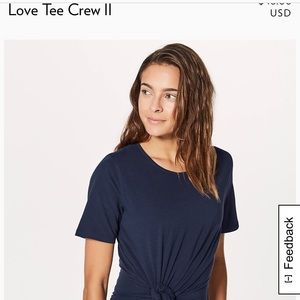 Lavender Lululemon Love Tee Crew (2)